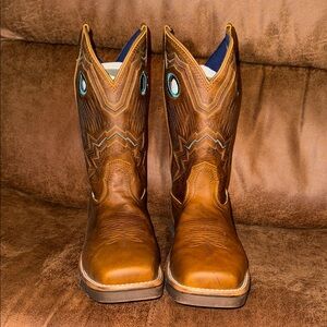 Womens Brown Tony Lama Western work boots size 9